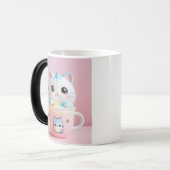 Magique Kawaii Chat Boubble Thé Mug - Jote Pastel esthétiq (Devant gauche)