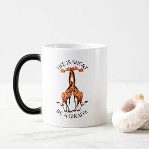 Magique La Vie De La Mug De Café Est Un Design De Giraffe