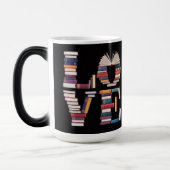Magique Love Books Black Morphing Mug (Gauche)