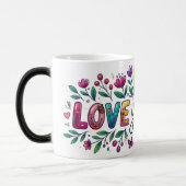 Magique Magic Morphing Mug - Floral Sunflower "Love You Mo (Gauche)