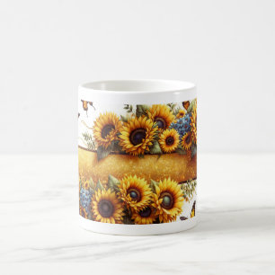 Magique Manchette de mug Tournesol et Papillon