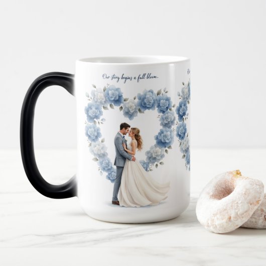 Magique Mariage à fleurs complètes Hydrangea Mug (Avec donut)