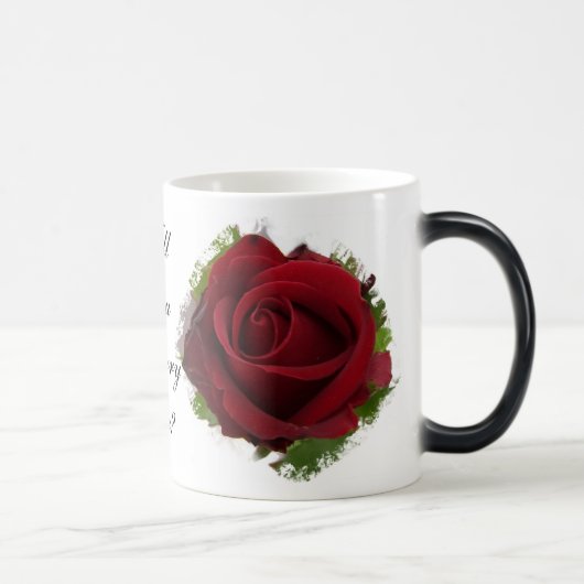 Magique Me Marierez-Vous Morpher Mug Rose Rouge (Droite)