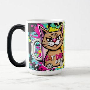 Magique Meilleur Papa Chat du Monde – Mug Roi des Moustach