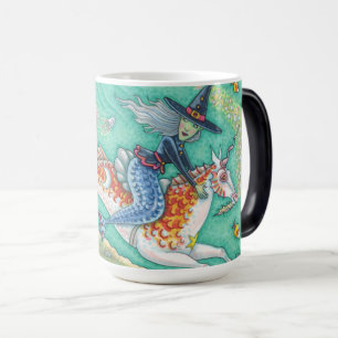 MAGIQUE MERMAID WITCH, HALLOWEEN MERHORSE MORPHE MUG