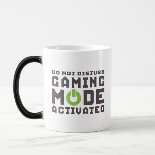Magique Mode Jeu Activé Gamers et Geek Funny Mug (Gauche)