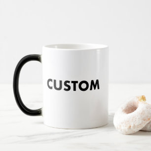 Magique Modèle de mug photo personnalisé avec changement d