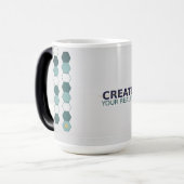 Magique Modern Geometric Hexagon Pattern Mug (Devant gauche)