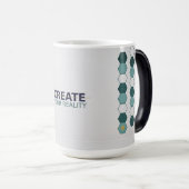 Magique Modern Geometric Hexagon Pattern Mug (Devant droit)