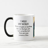 Magique "Mon cheval me manque" Mug personnalisé avec photo (Gauche)