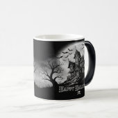 Magique Monochrome Haunted House Mug  (Devant droit)