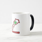 Magique Morocco Map Neon Unstoppable Ceramic Coffee Mug (Devant droit)