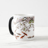 Magique Morpher Mug - Cherry Blossom & Koi Fish Art Design (Devant gauche)