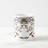 Magique Morpher Mug - Cherry Blossom & Koi Fish Art Design (Centre)