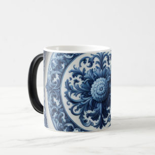 Magique Mug à café à impression florale vintage changeant