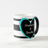 Magique Mug à café "Couple's" : Ajoutez vos noms (Devant droit)