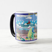 Magique Mug à deux tons, 15 oz (Devant gauche)