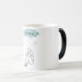 Magique Mug "ALONE" - Stylish Ceramic Cup for introvert (Devant droit)