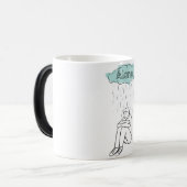 Magique Mug "ALONE" - Stylish Ceramic Cup for introvert (Devant gauche)