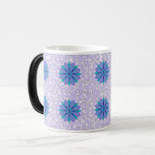 MAGIQUE MUG AVEC COOL BLUE FLOWART (Devant gauche)