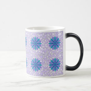 MAGIQUE MUG AVEC COOL BLUE FLOWART