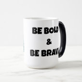 Magique Mug avec l'image d'un Lion "Téméraire et courageux (Devant droit)