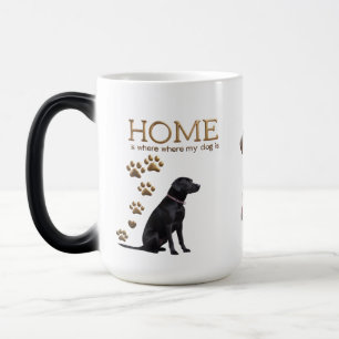 Magique Mug Black Lab Gold Paw - Morphage 15oz