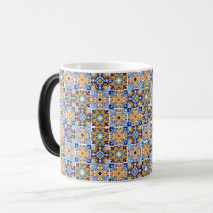 Magique Mug bleu et marron méditerranéen