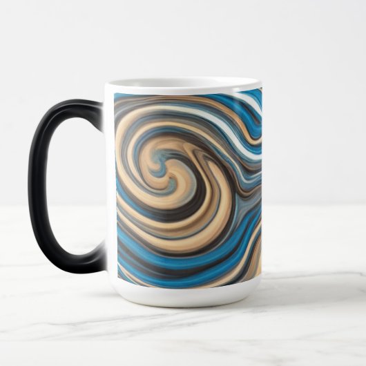 Magique Mug bleu et or coloré (Gauche)