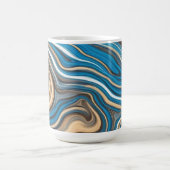 Magique Mug bleu et or coloré (Centre)