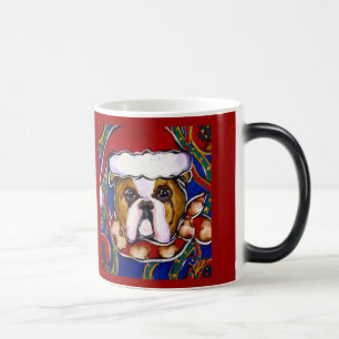 Magique Mug Bulldog de Noël