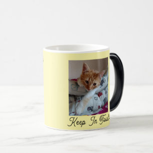 Magique Mug Changeant de Couleur pour Amoureux de Chats po