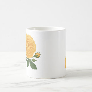 Magique Mug Classique — Série Florale à la rose jaune