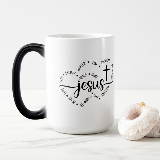 Magique - Mug combo de 15 oz (Avec donut)