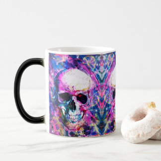 Magique Mug crâne psychédélique - 11 oz