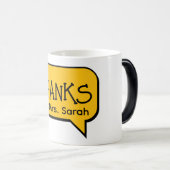 Magique Mug Cute Drôle Jaune Merci (Devant droit)