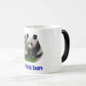 Magique Mug de café bicolore panda (Devant droit)
