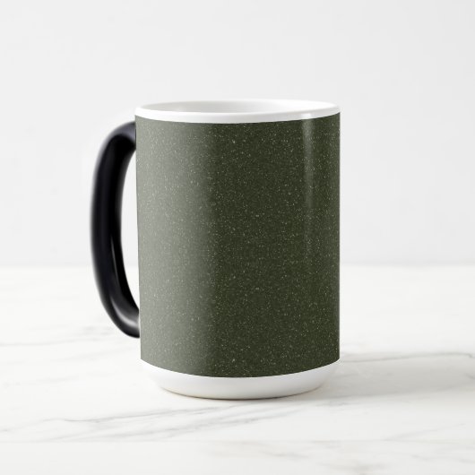 Magique Mug de café vert mousse texturé - personnalisé (Devant gauche)