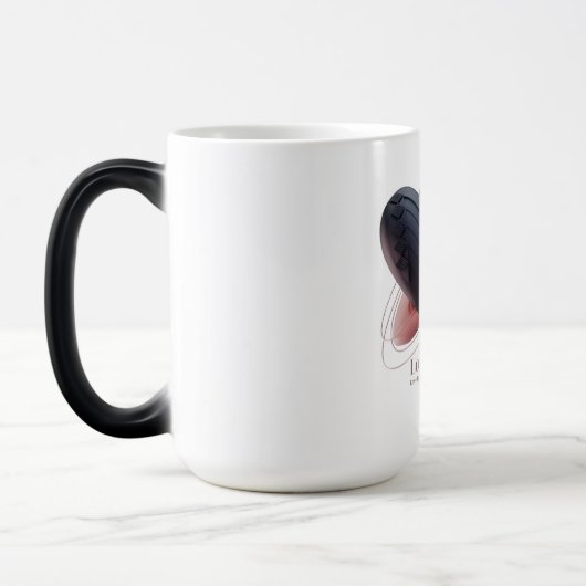 Magique Mug de Coeurs d'Amour Moderne (Gauche)