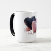 Magique Mug de Coeurs d'Amour Moderne (Devant gauche)