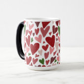 Magique Mug de la Saint-Valentin coeurs mignons (Devant gauche)