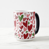 Magique Mug de la Saint-Valentin coeurs mignons (Devant droit)