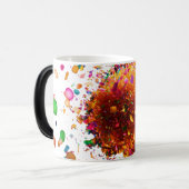 Magique Mug de Morphage d'explosion florale - Mug de 11 oz (Devant gauche)