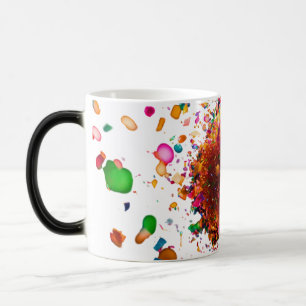 Magique Mug de Morphage d'explosion florale - Mug de 11 oz