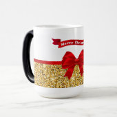Magique Mug de morphes de Noël/Bow rouge (Devant gauche)