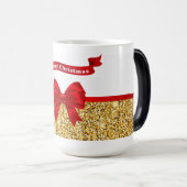 Magique Mug de morphes de Noël/Bow rouge (Devant droit)
