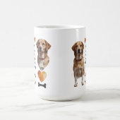 Magique Mug de Morphing Amoureux des chiens - Message cach (Centre)