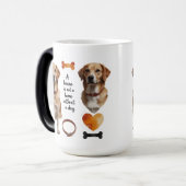Magique Mug de Morphing Amoureux des chiens - Message cach (Devant gauche)