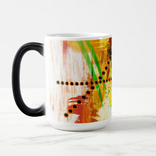 Magique Mug de morphing coloré avec conception abstraite