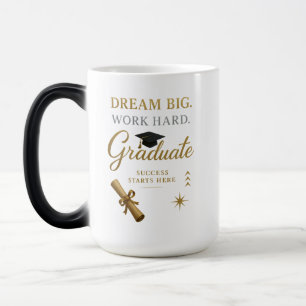 Magique Mug de Morphing Gold & Black Graduation - 15oz Cha